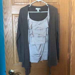 Tank top/Cardigan Combo